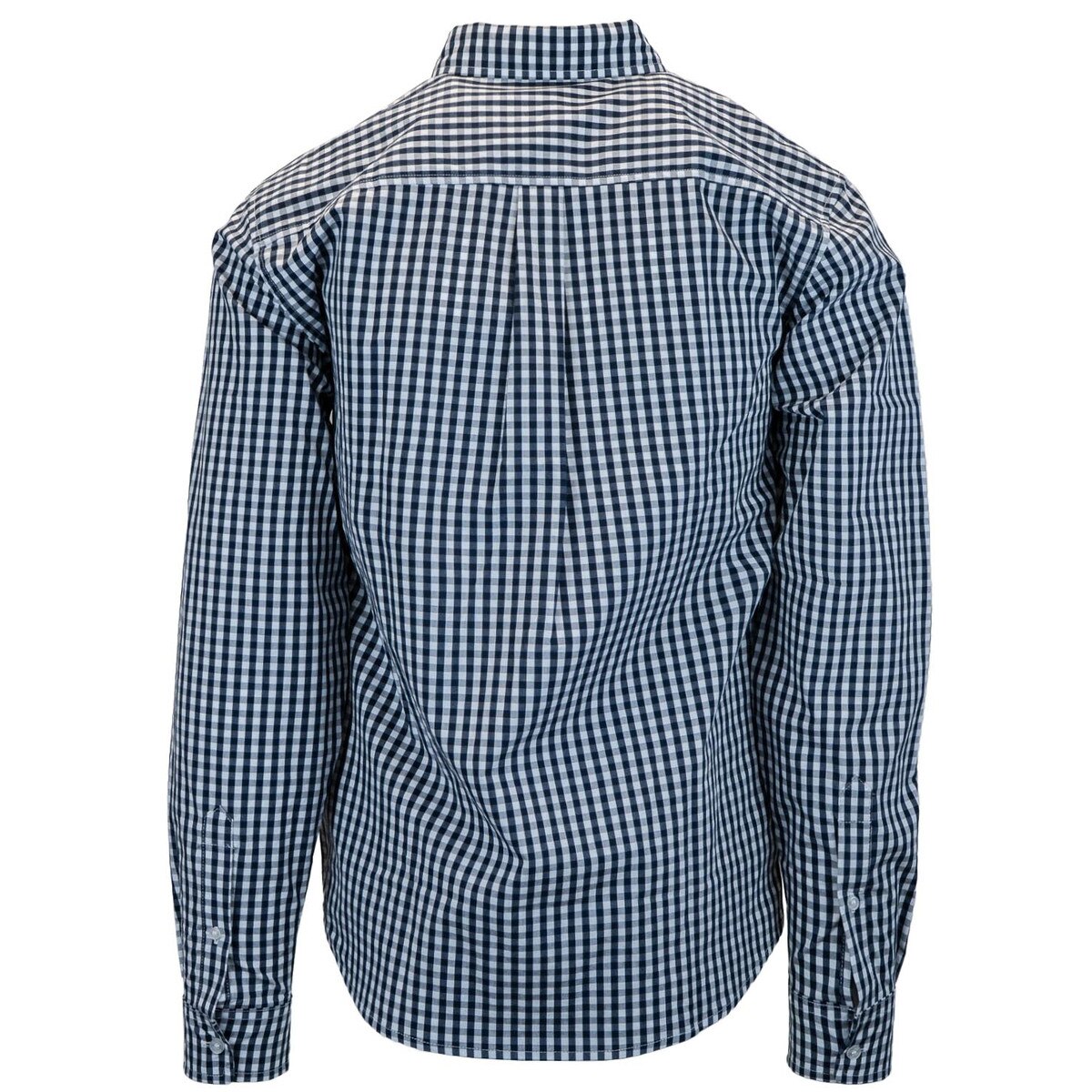 Men's U-State Gingham Button-Up Shirt blue and white